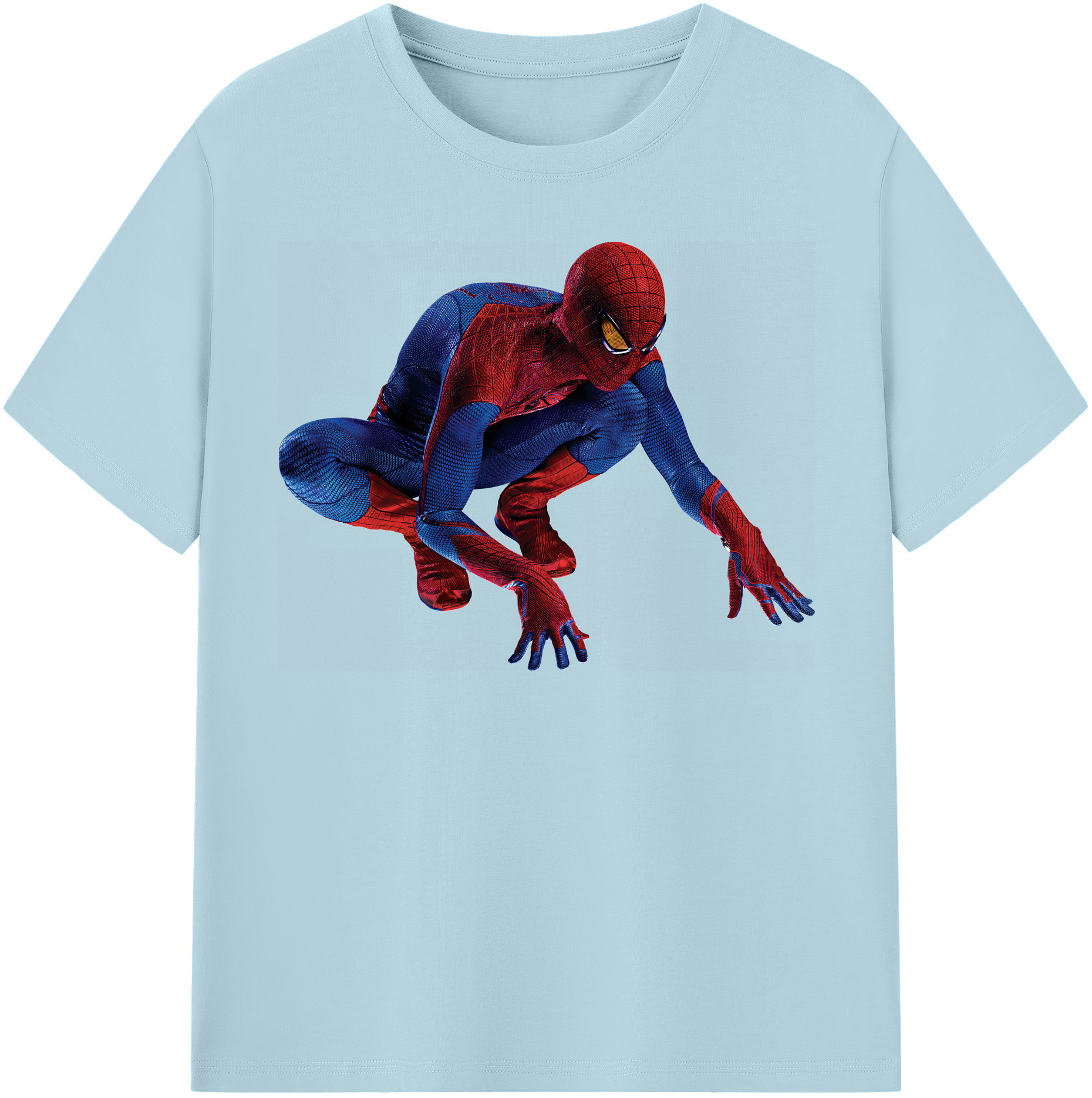 （画像用） Spider Man スパイダーマン 綿100％半袖Tシャツ（フロントプリント）